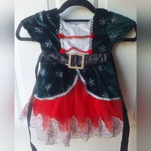 NWT Dasdo Brand Christmas Or Winter Toddlers Dress Size 80 or 12-18 Months